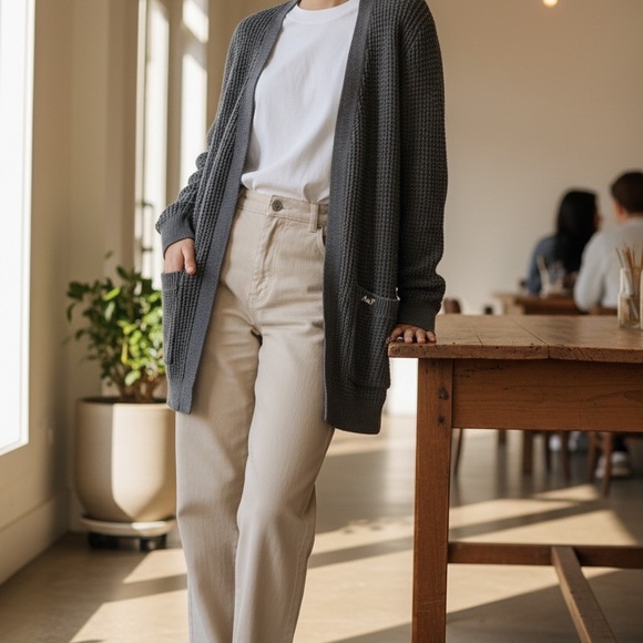 Abercrombie & Fitch Sweaters - Abercrombie & Fitch Charcoal Knit Sweater